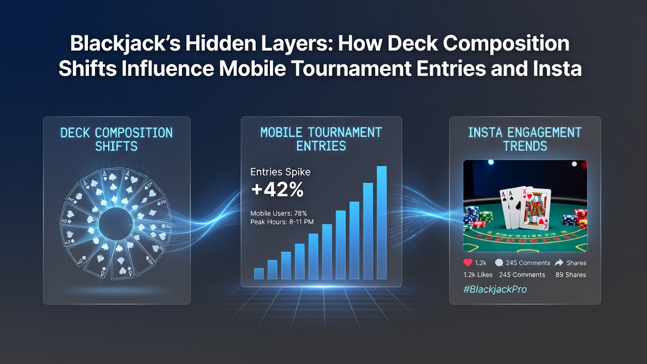 Mobile blackjack tournament screen showing deck composition indicators and reward unlock progress