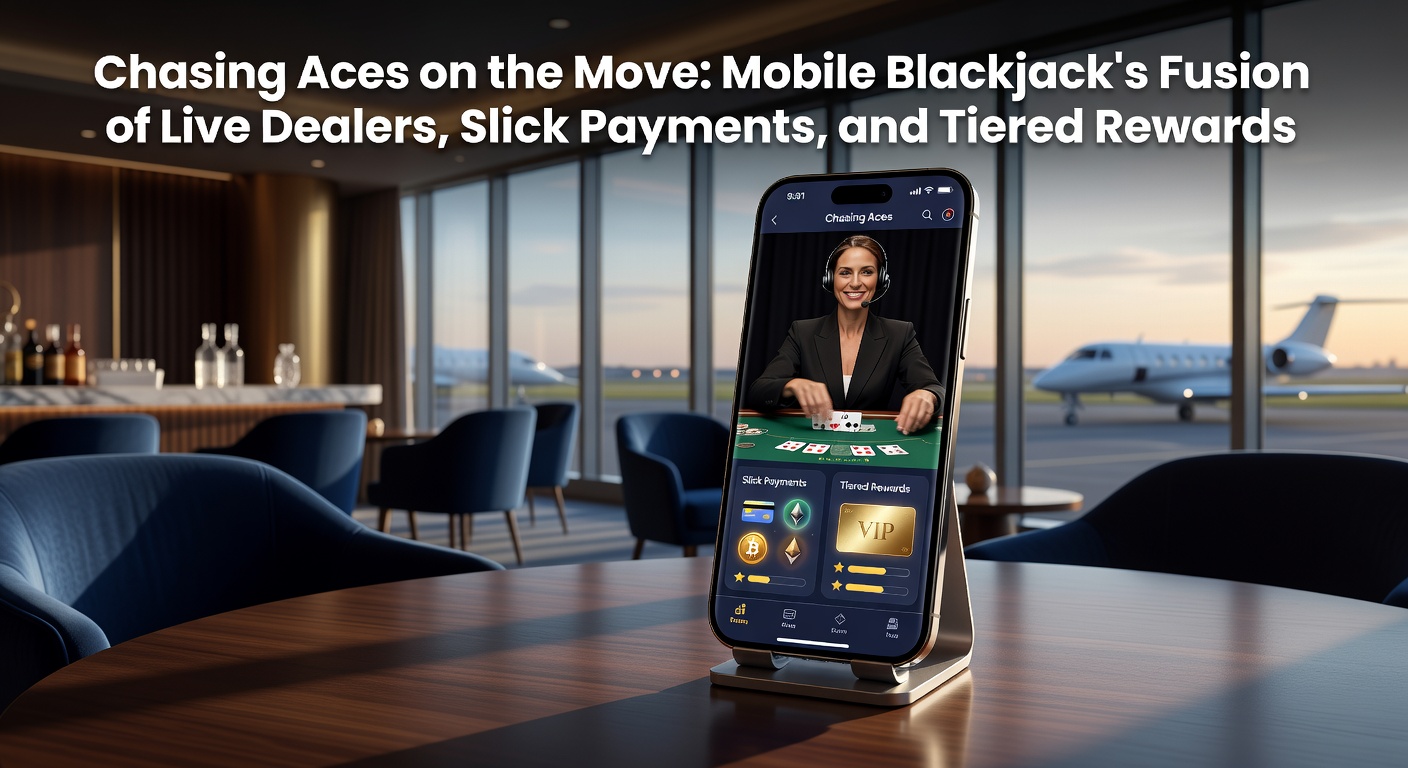Smartphone screen displaying a live blackjack table with dealer and cards in action, highlighting mobile gaming excitement
