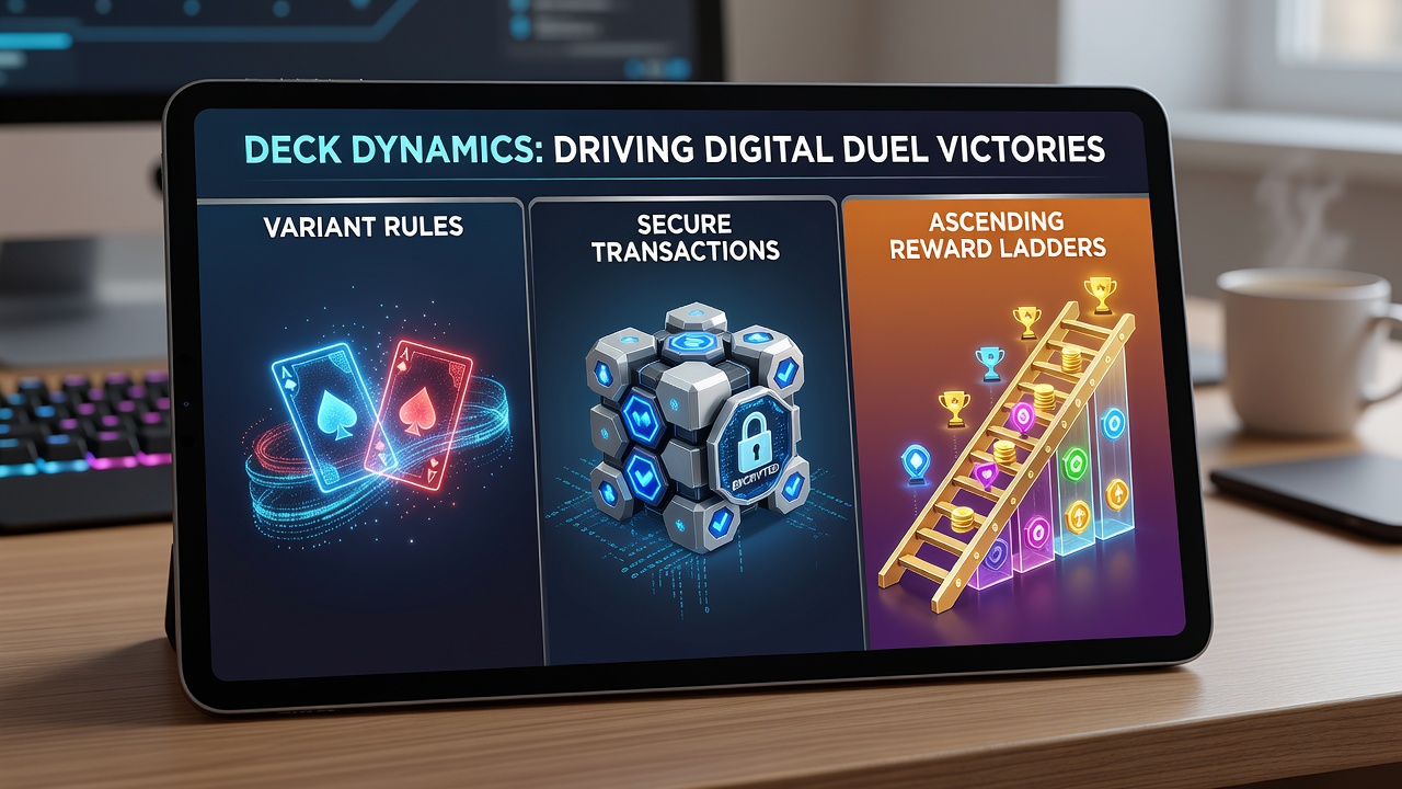 Digital blackjack table showcasing variant deck rules and player rewards interface