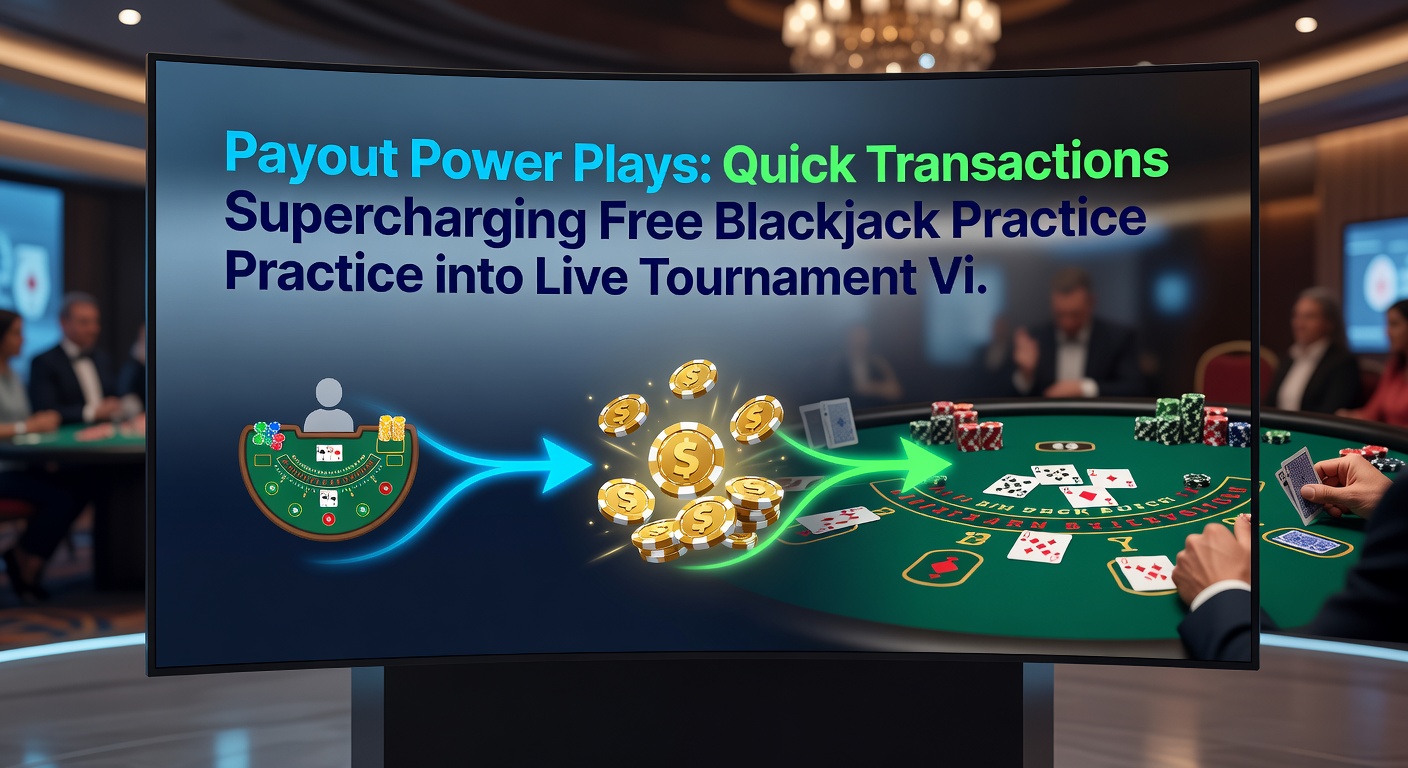 Illustration of a blackjack tournament bracket with lightning-fast transaction icons overlaying player progress from qualifiers to finals